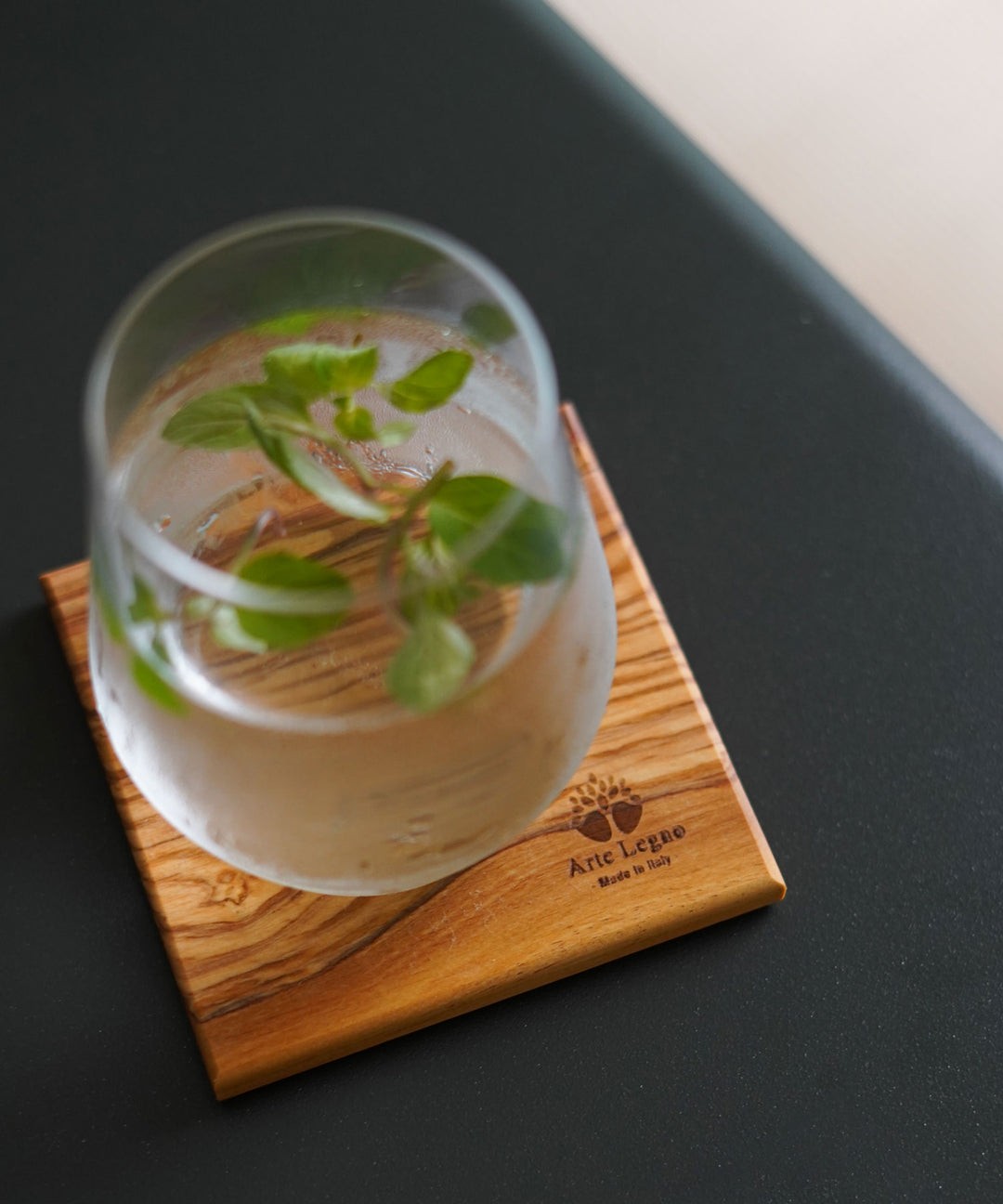 Arte Legno (アルテレニョ)スクエアコースター オリーブウッド