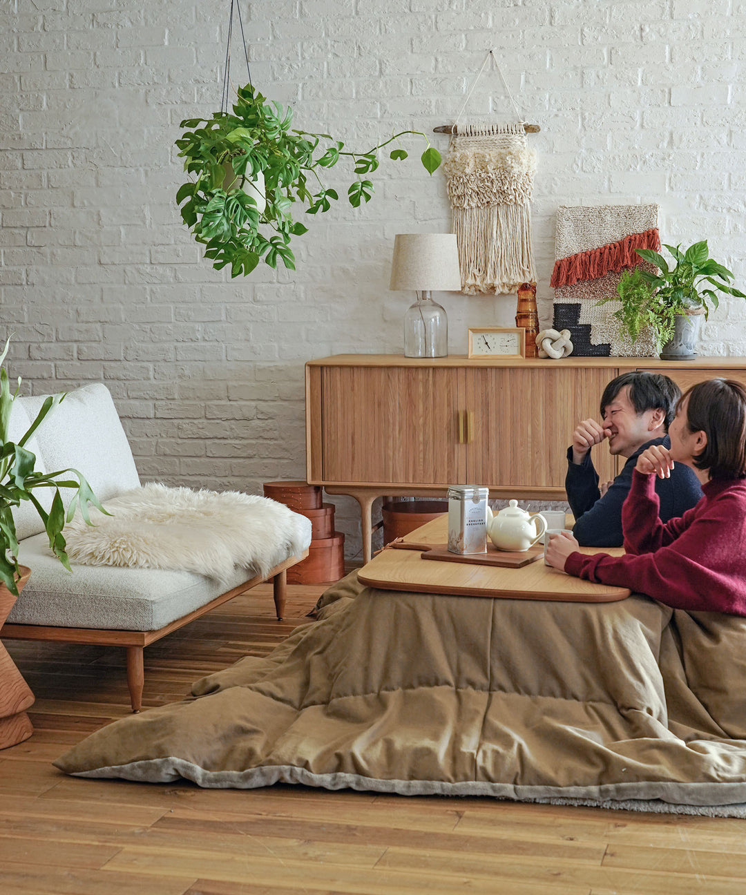 ARBRE こたつテーブル オリジナルデザイン こたつ布団 直径