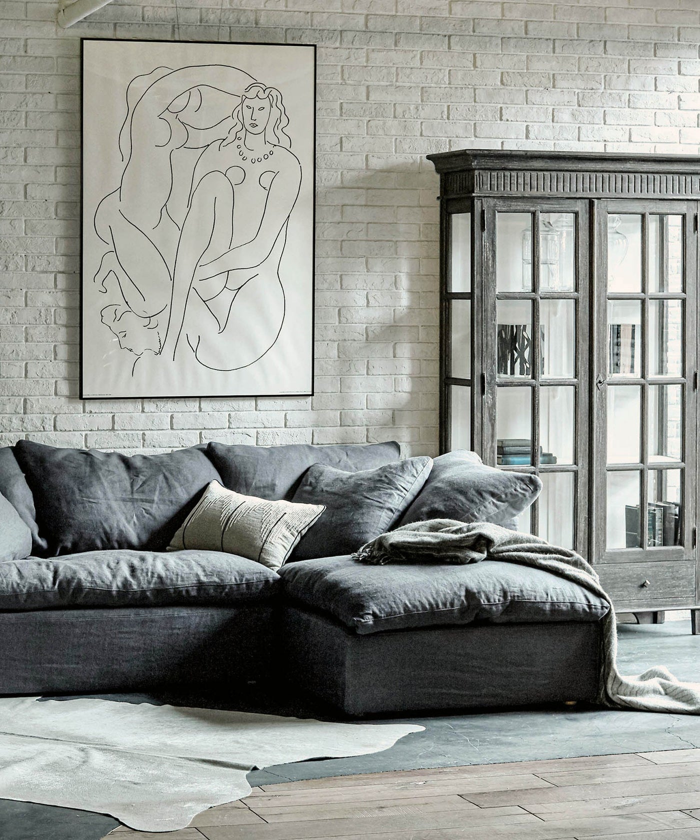 【HALO（ハロー）／在庫限り】 LUSCIOUS CHAISE LONGUE SOFA GRAPHITE