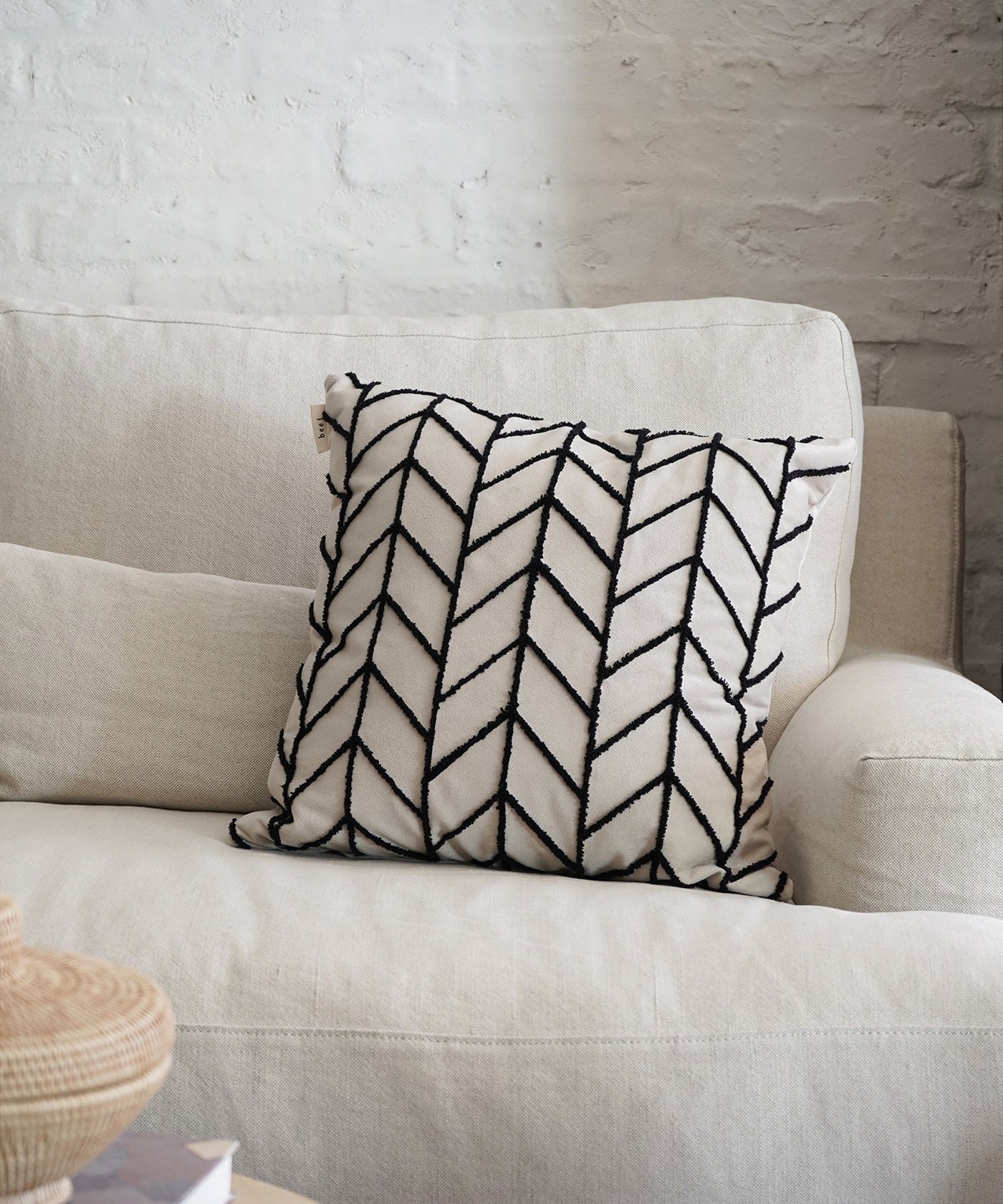 Velour line Cushion cover