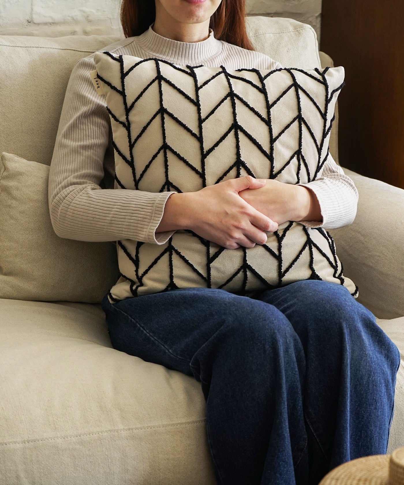 Velour line Cushion cover