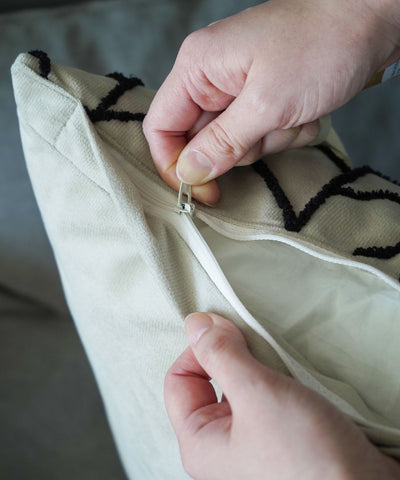 Velour line Cushion cover