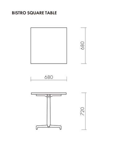 BISTRO SQUARE TABLE