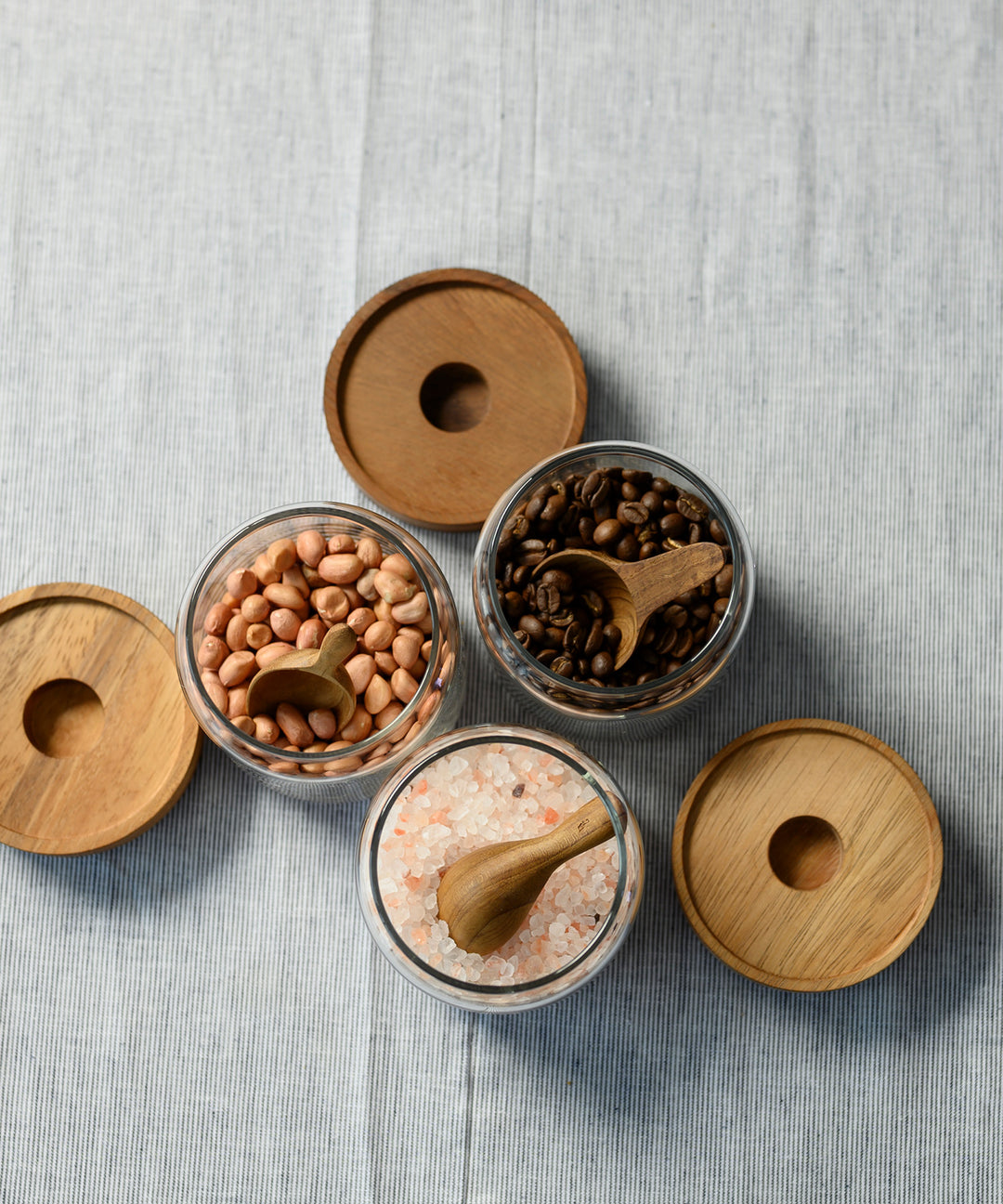 CHABATREE / サイノシュアジャー - 木の温もりとガラスの透明感が