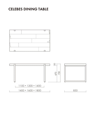 【再値下げ】CELEBES DINING TABLE