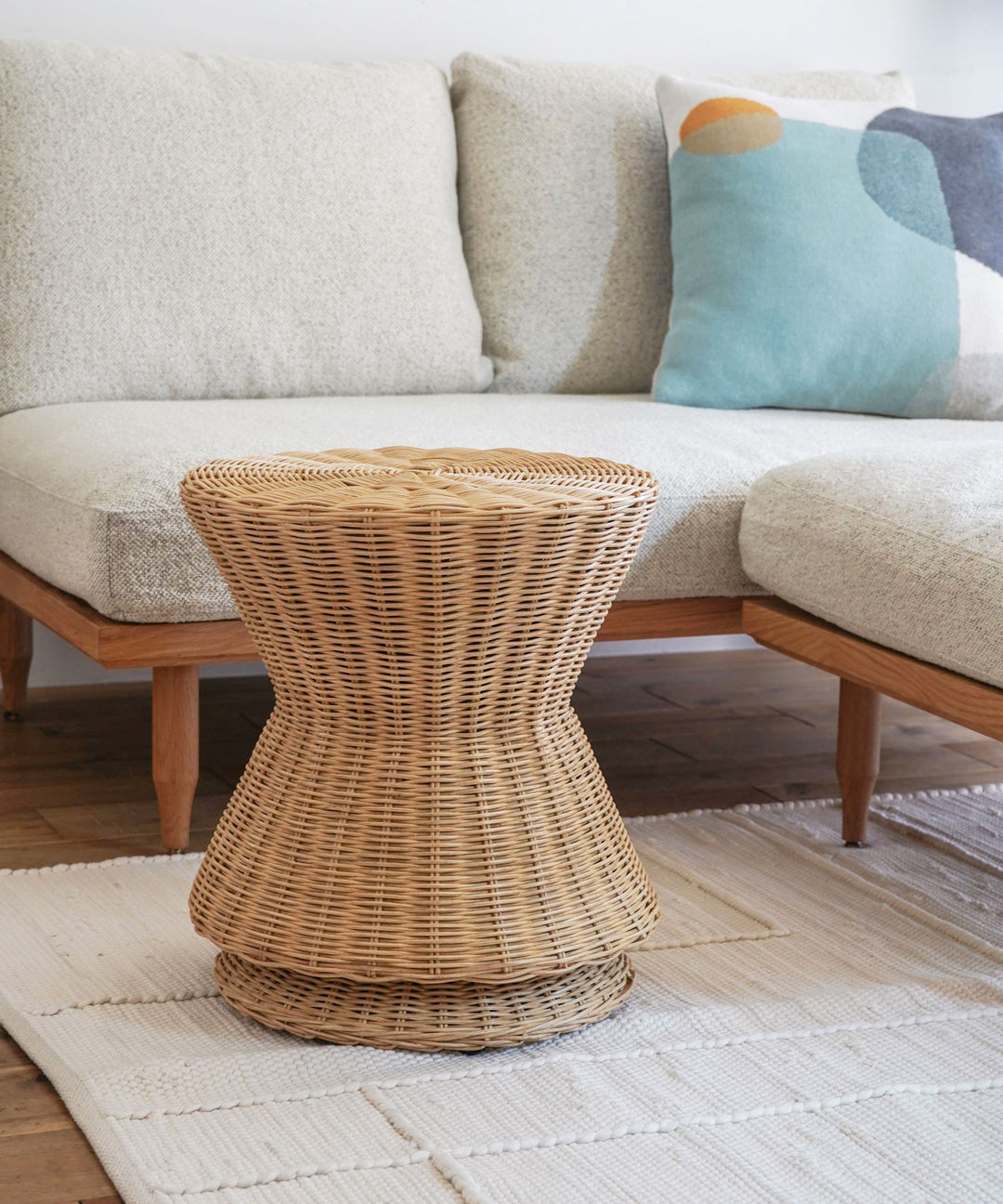 dareels（ダリーズ）DIAVOLO RATTAN SIDE TABLE ｜ラタン