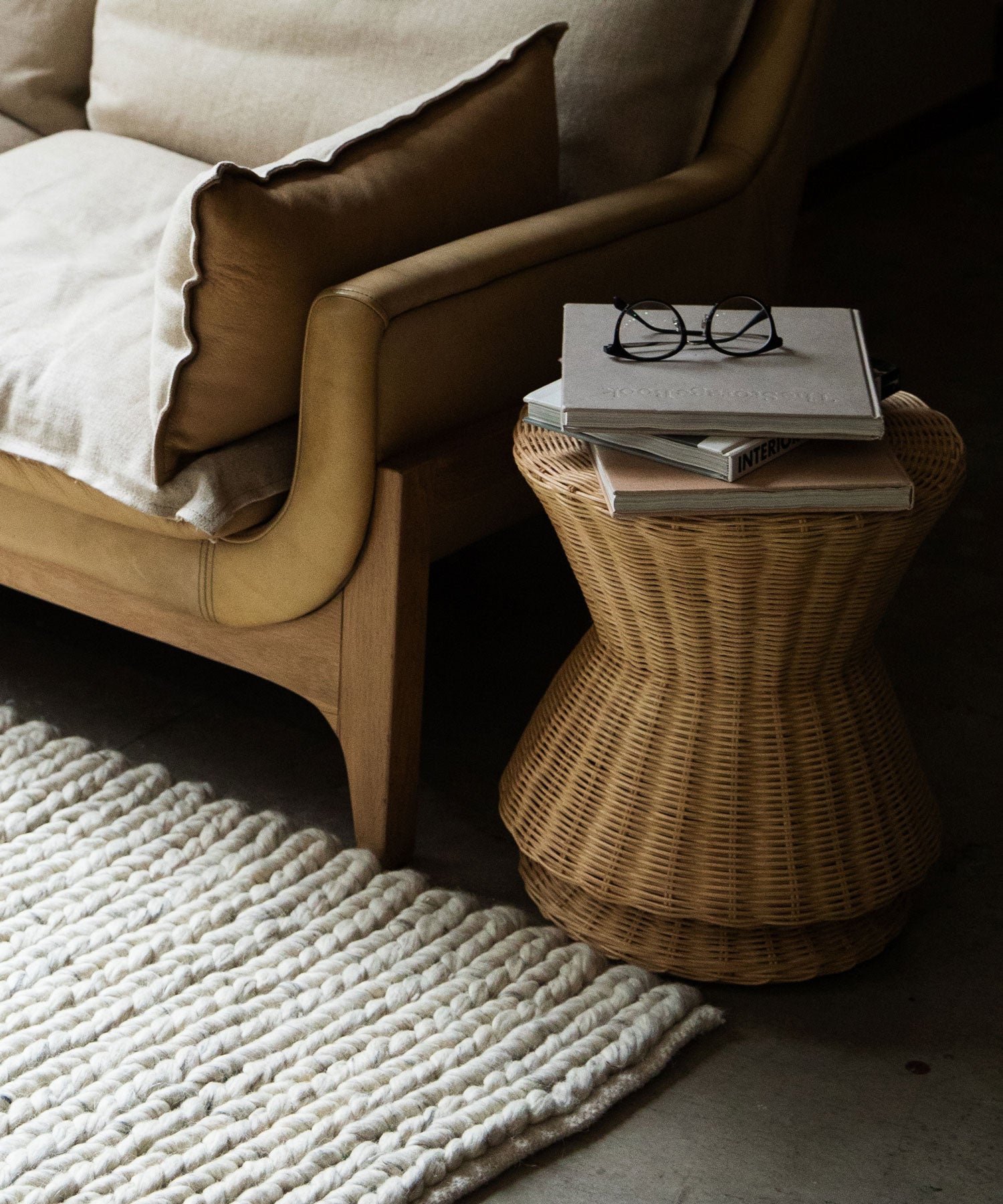 DIAVOLO RATTAN SIDE  TABLE