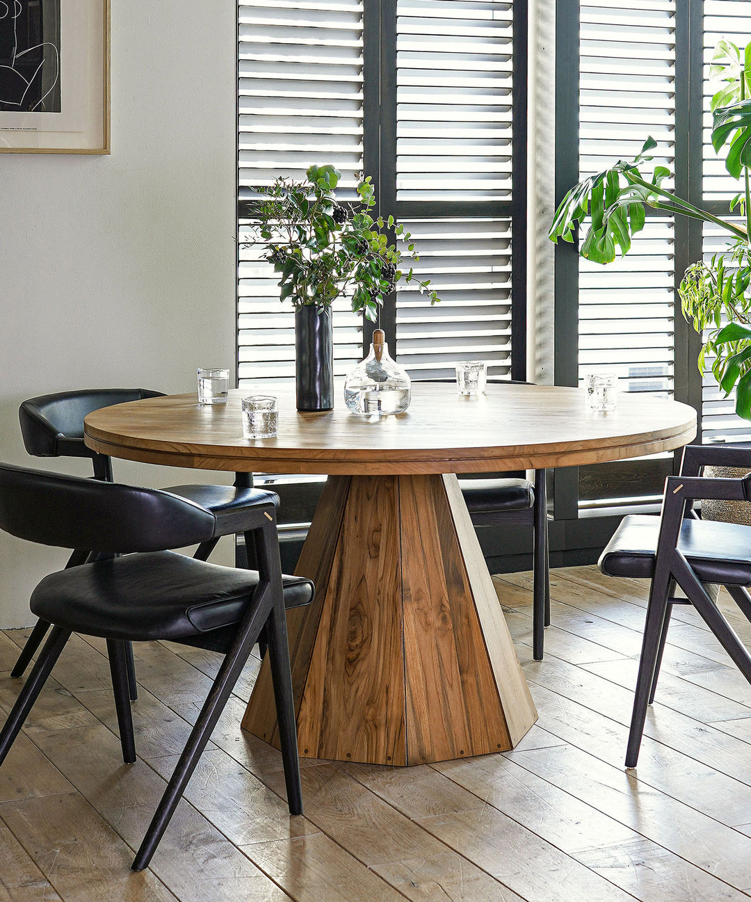 dareels（ダリールズ）】 JATI WL ROUND DINING TABLE 1400