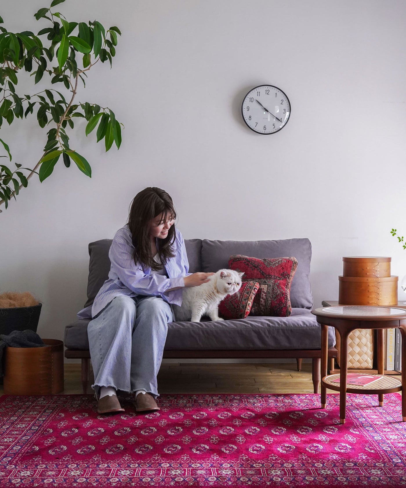 【限定！替えカバープレゼント中】EPI 2P SOFA WALNUT