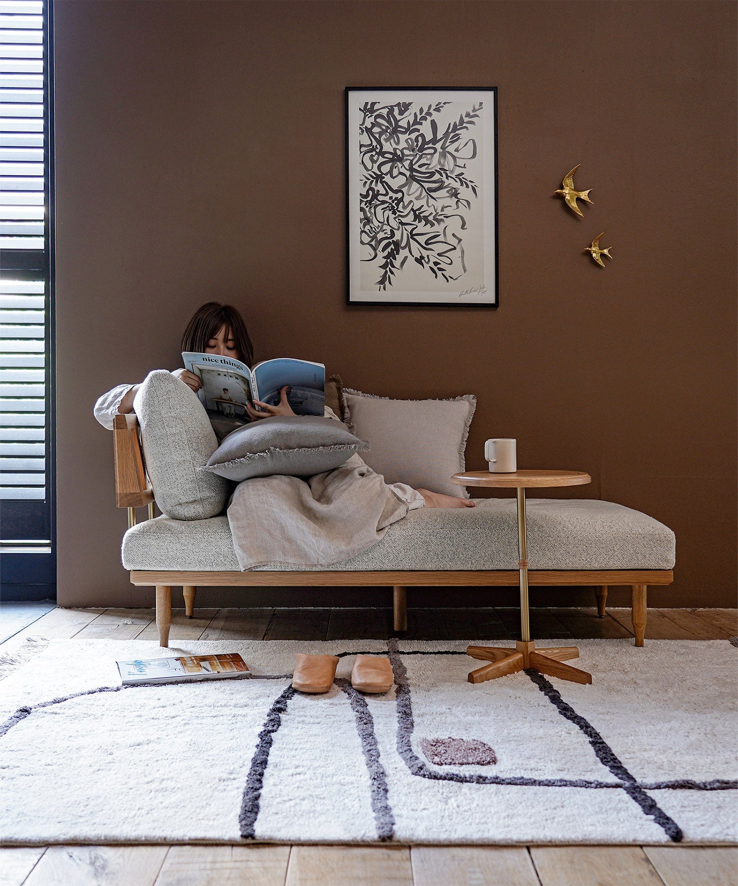 デイベッドのようにも使えるデザイン。