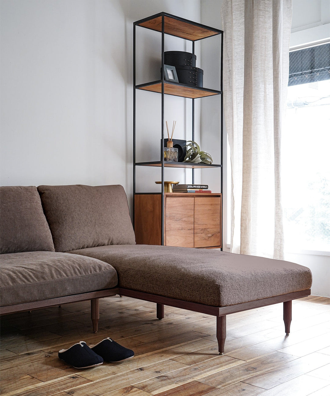 ecruxe（エクリュクス）EPI 2P SOFA&COUCH SOFA WALNUT｜多機能