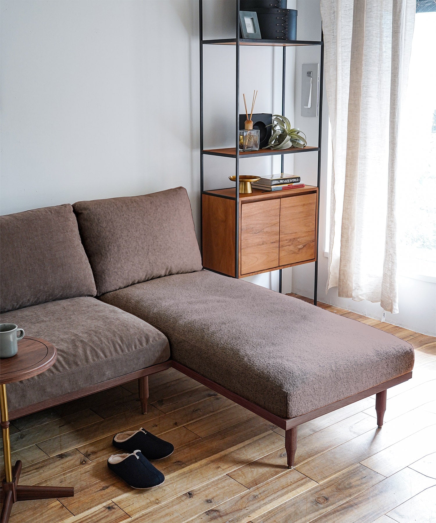 【予約・1月上旬入荷予定】EPI 2P SOFA & COUCH SOFA SET WALNUT