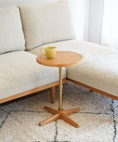 LIEN ROUND SIDE TABLE OAK