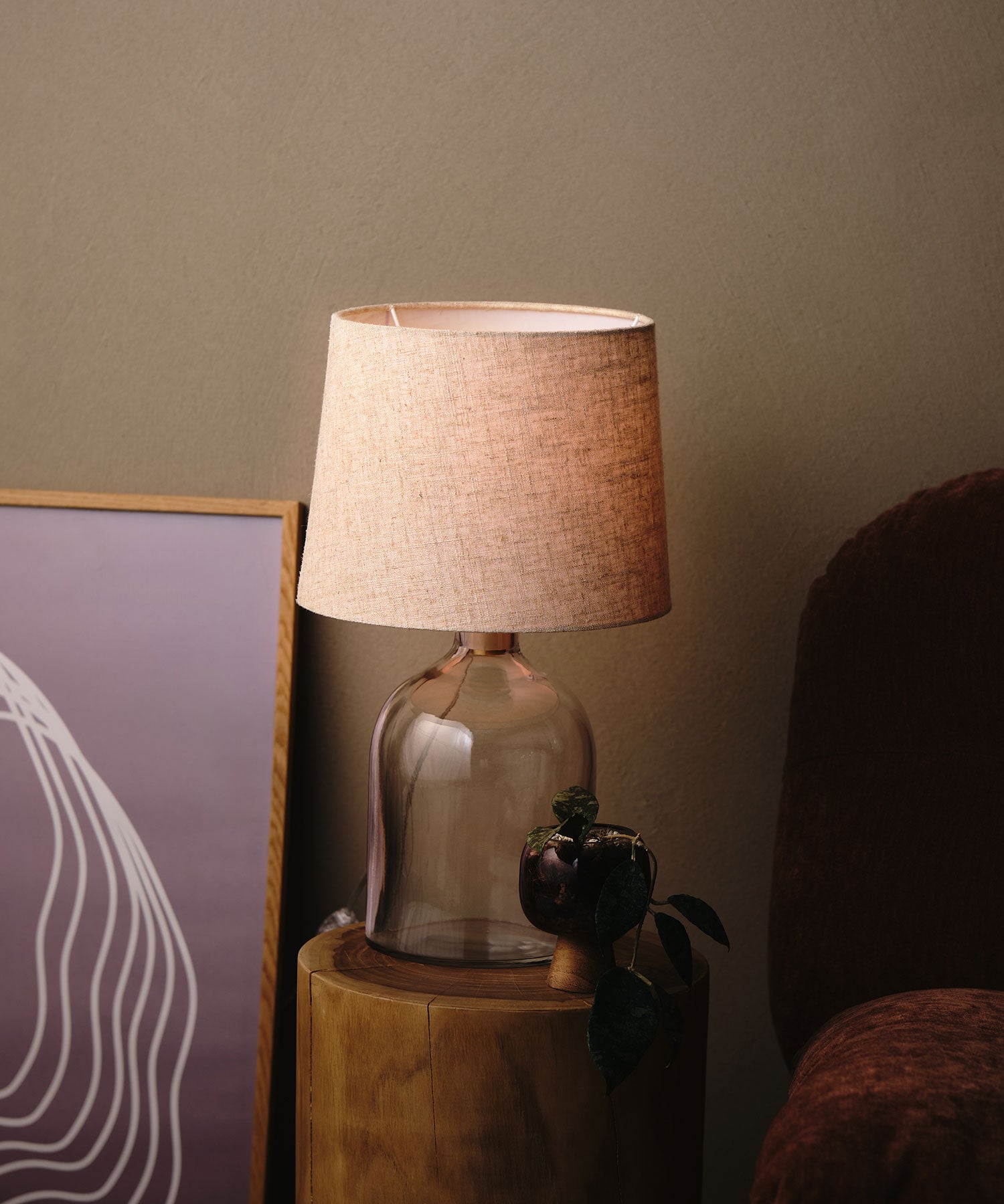 LINO GLASS TABLE LAMP
