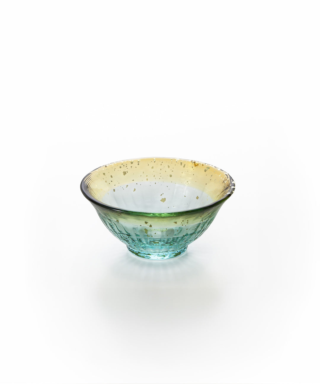 津軽びいどろ 爽華 金彩 盃｜木箱入り おちょこ 平盃 日本酒 酒器