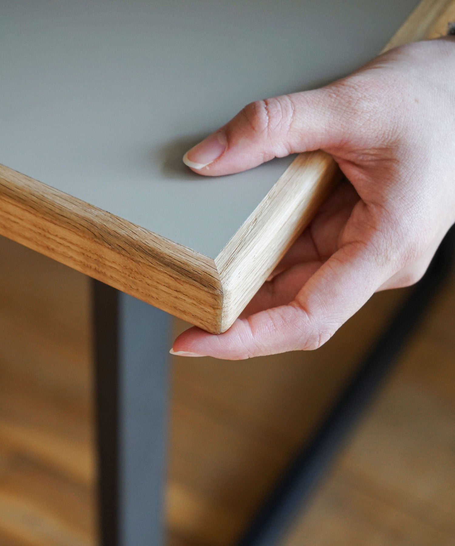 丸みのある優しい仕上げ