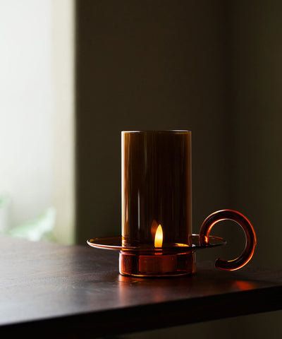 【ferm LIVING（ファームリビング）】Luce Candle Holder Amber