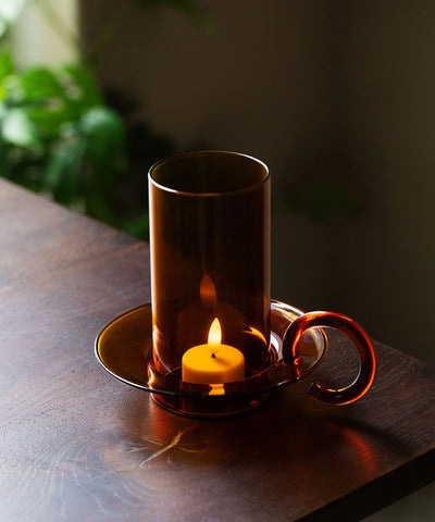 【ferm LIVING（ファームリビング）】Luce Candle Holder Amber