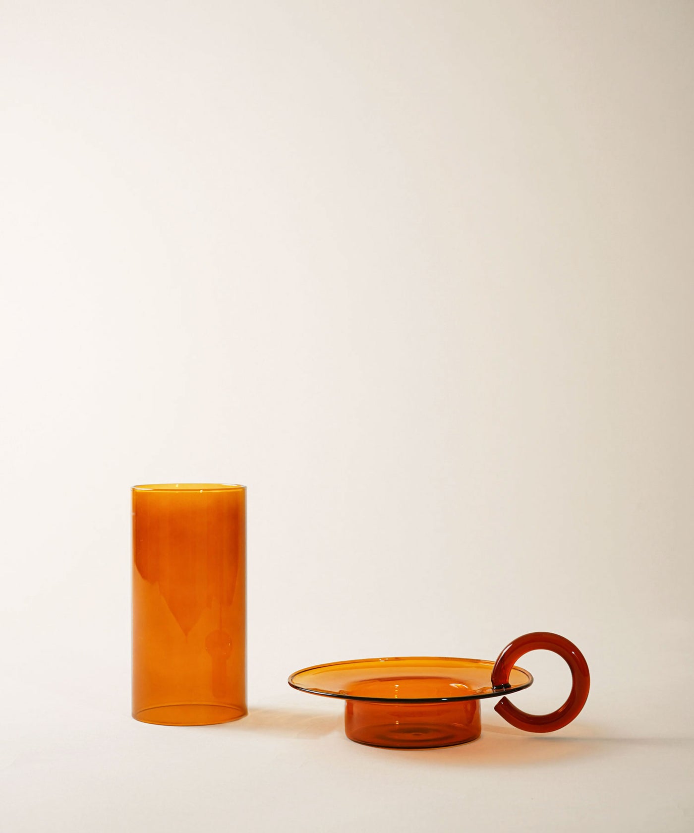 【ferm LIVING（ファームリビング）】Luce Candle Holder Amber