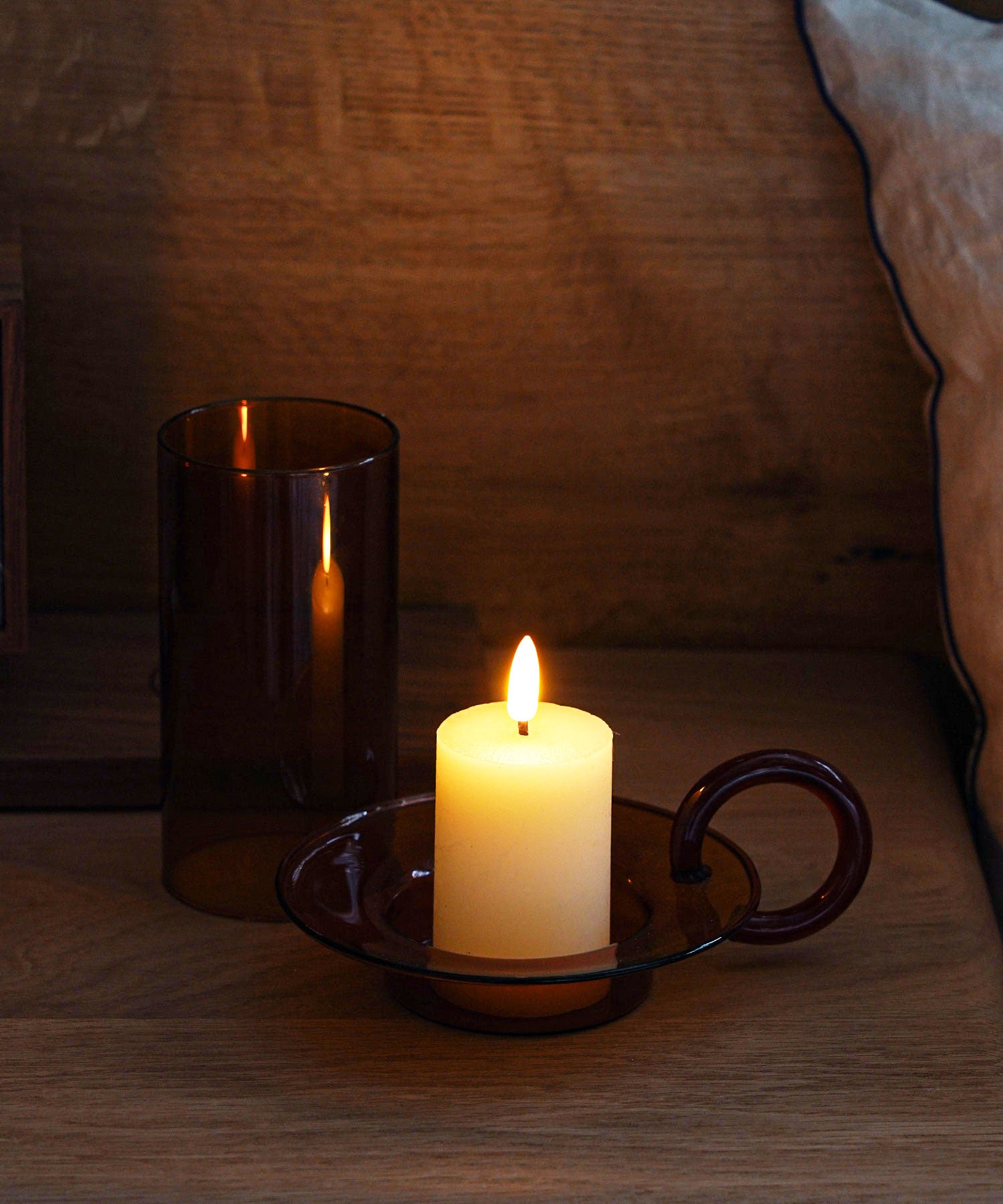 ferm LIVING(ファームリビング)】Luce Candle Holder Amber ferm LIVING(ファームリビング)】Luce Candle Holder Amber