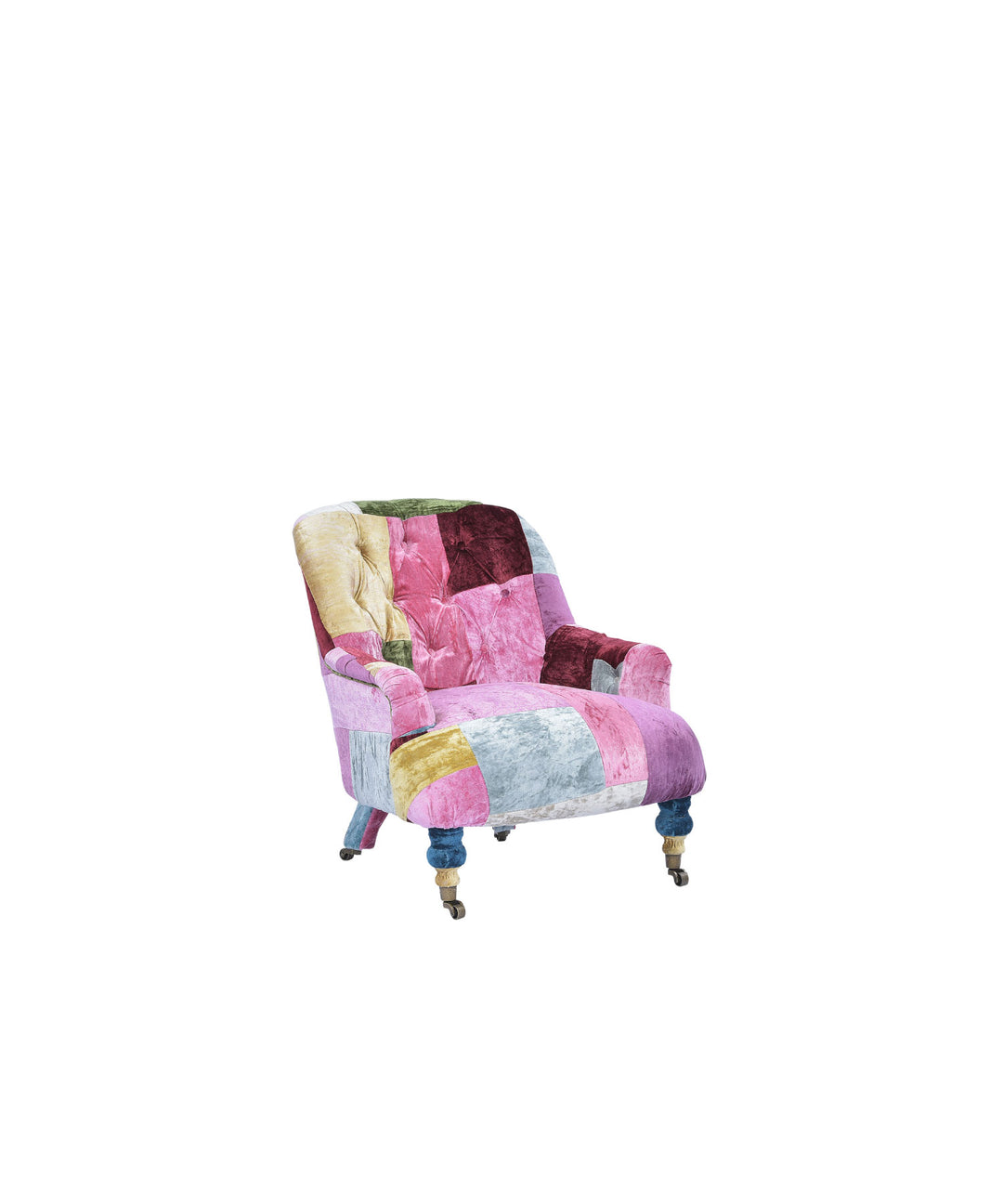 HALO（ハロー）】ANNE CHAIR VELVET PATCHWORK BOHEM