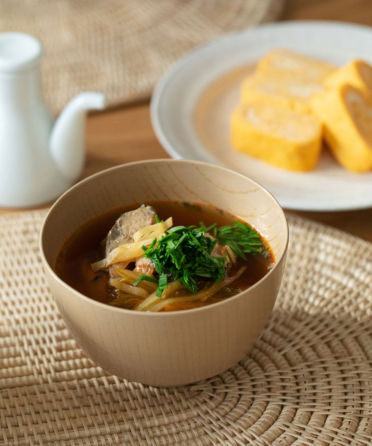 欅・一文字汁椀