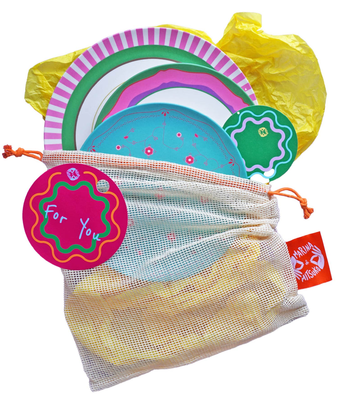 Mitsuko 雑貨 MITSUKO Mesh Bag Gift Set 3枚セット｜環境に優しいMARINA & MITSUKO