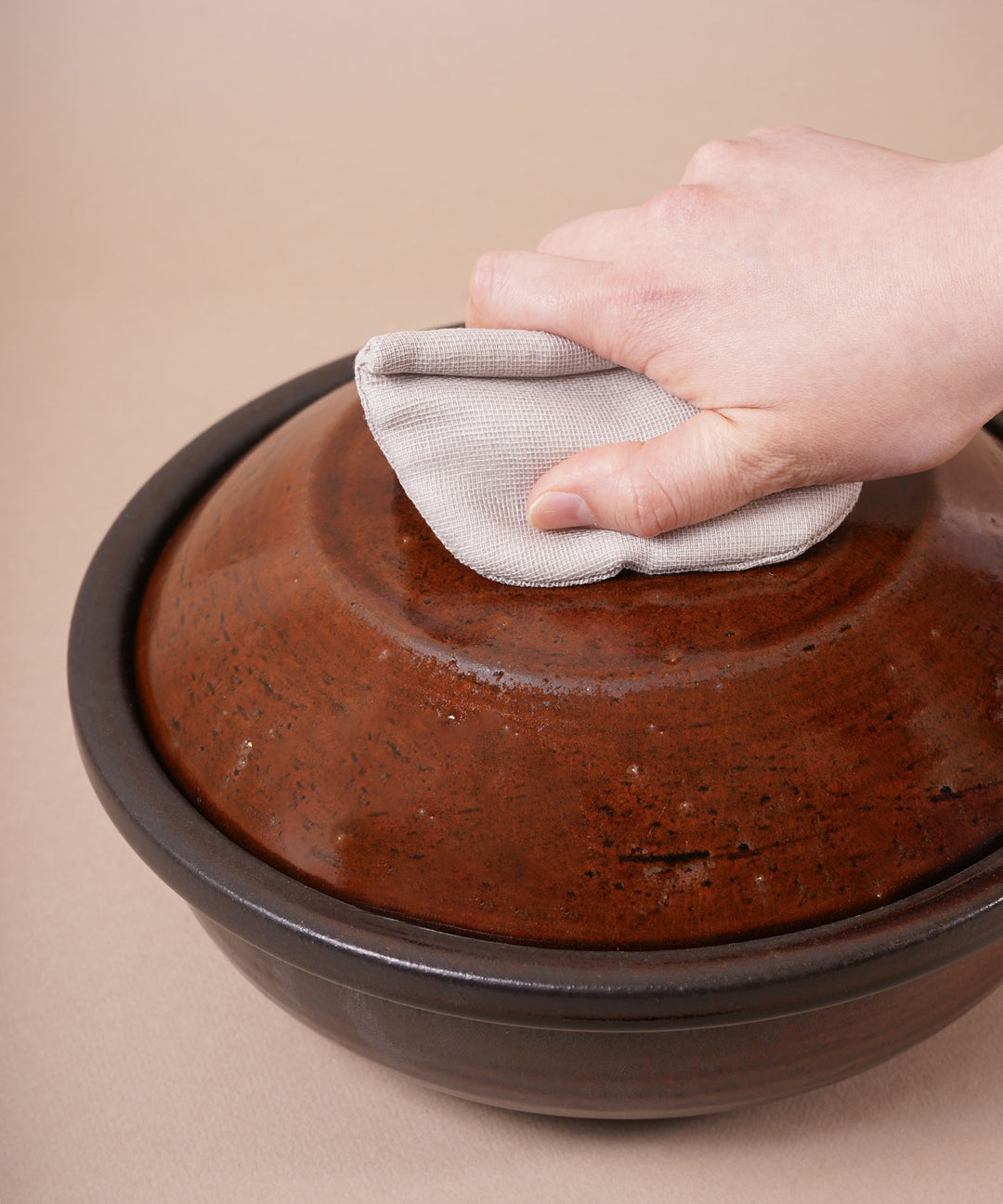 鍋つかみ シンプルかや鍋つかみ - 蚊帳生地で作られた機能的でスタイリッシュな