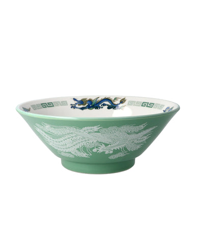 【予約・9/19頃発送予定】ヒスイ 切立高台6.5寸ラーメン 龍雷紋