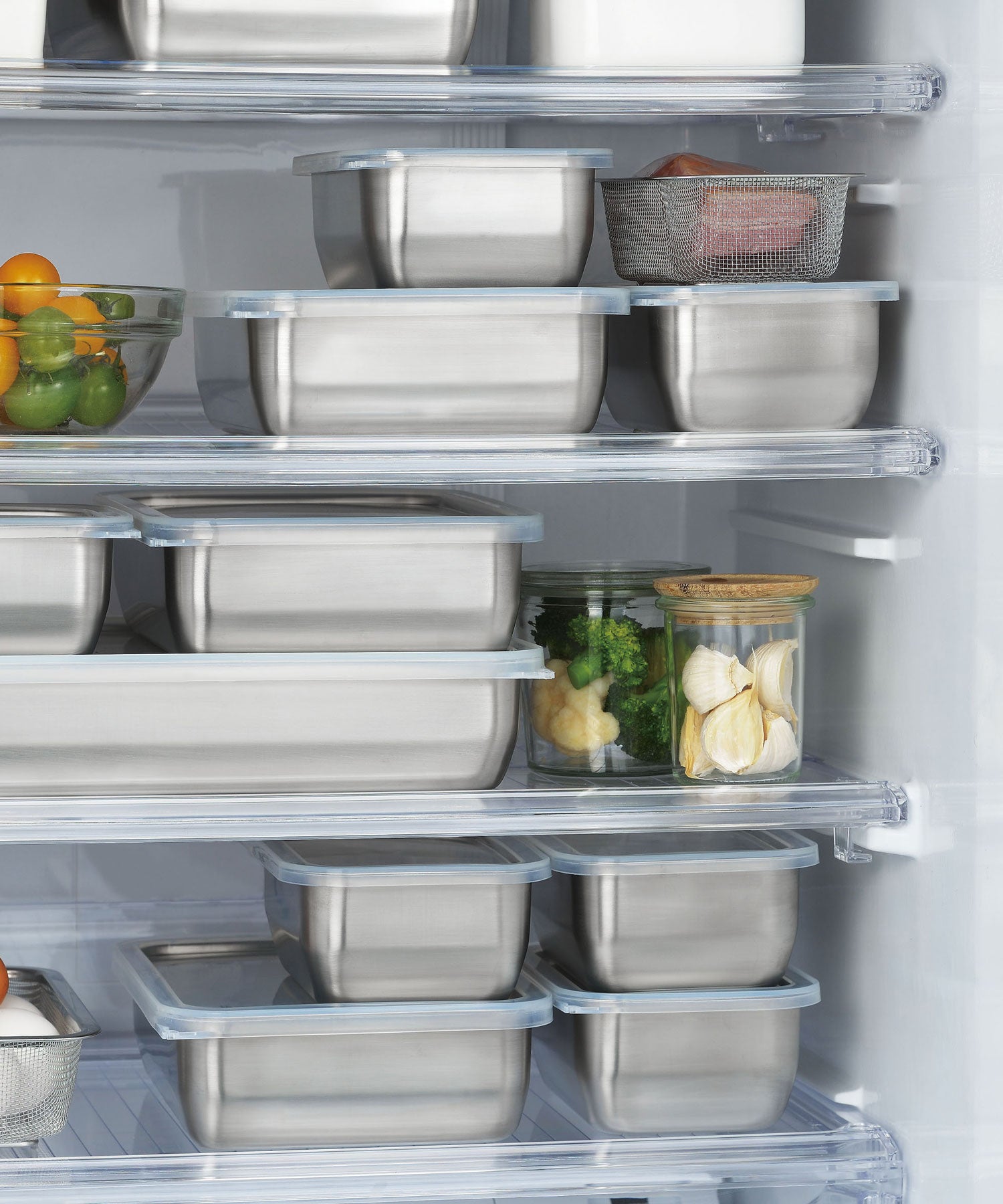 システムバット (蓋つき)・下ごしらえ角ザル