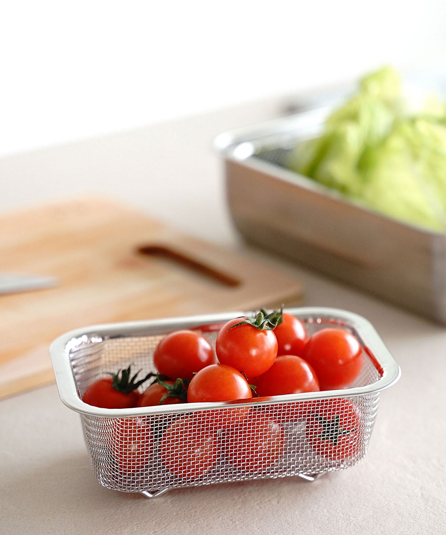 システムバット (蓋つき)・下ごしらえ角ザル