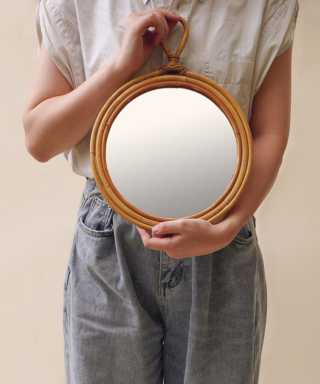 juglas (ユグラ) ラタンミラー｜ヴィンテージデザインのラタンミラー