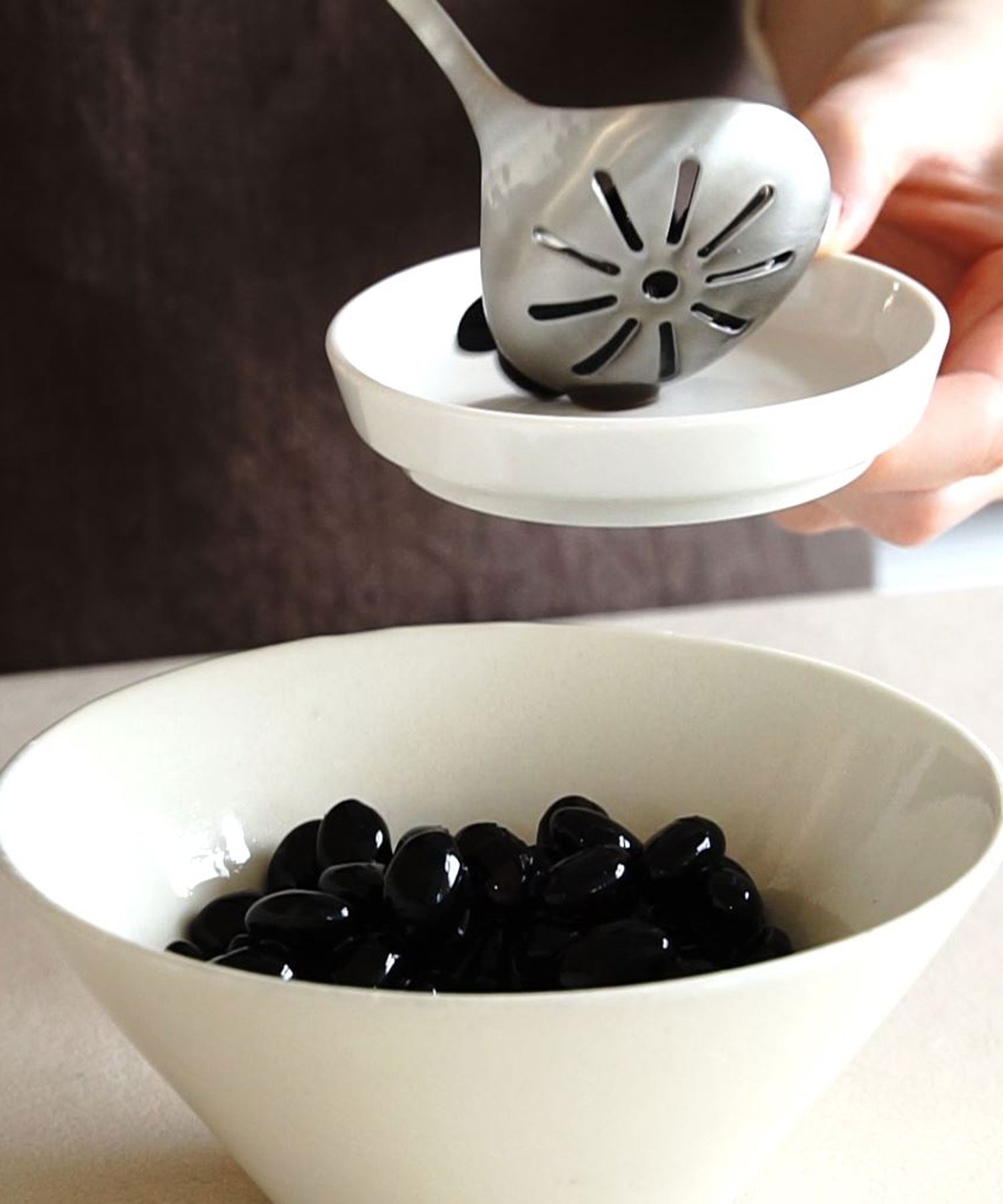 卓上お玉 穴あき