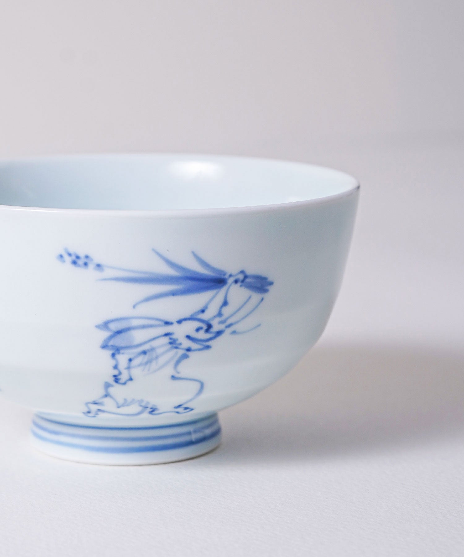 染付鳥獣戯画 段入茶付 中