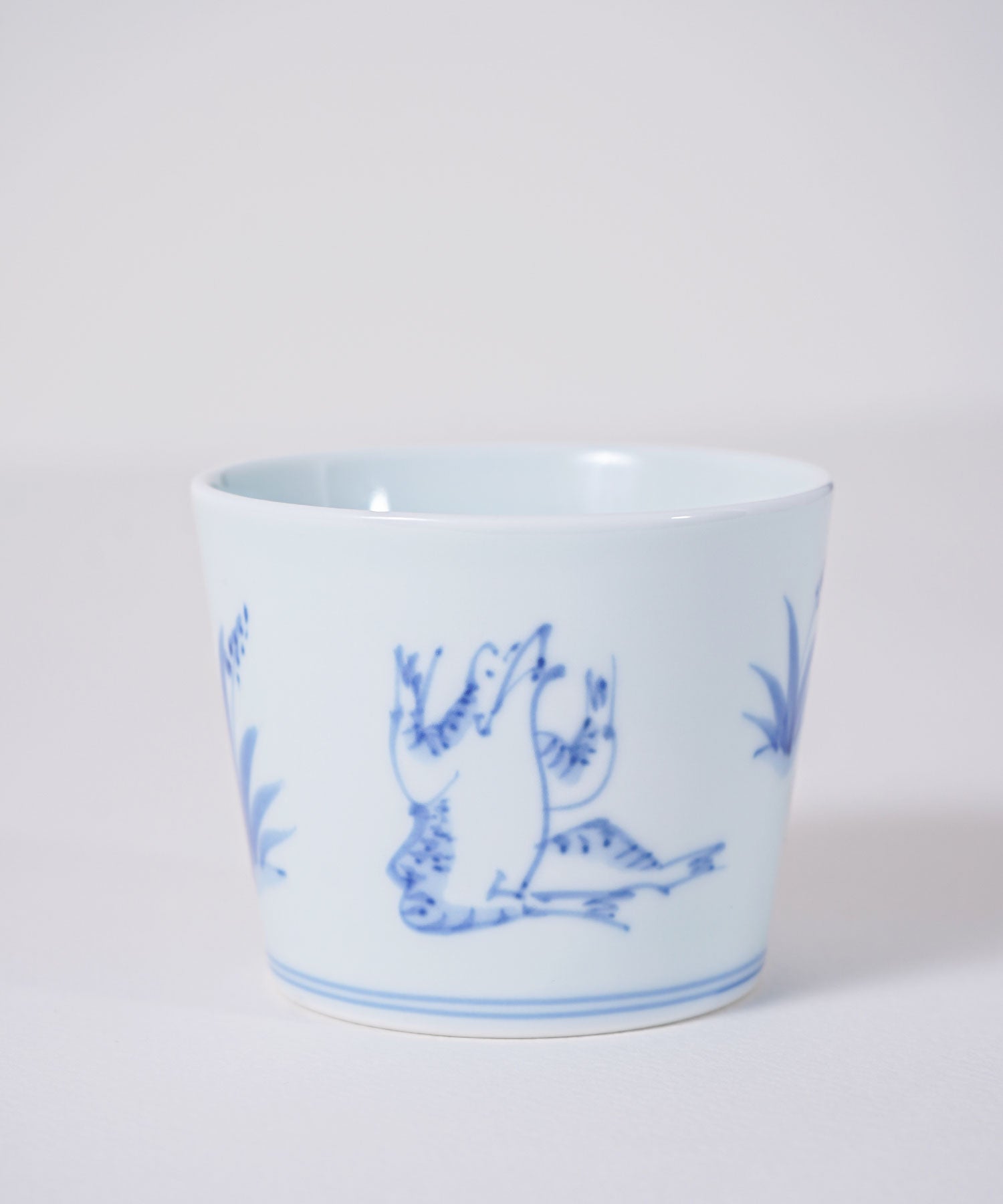 染付鳥獣戯画 そば猪口