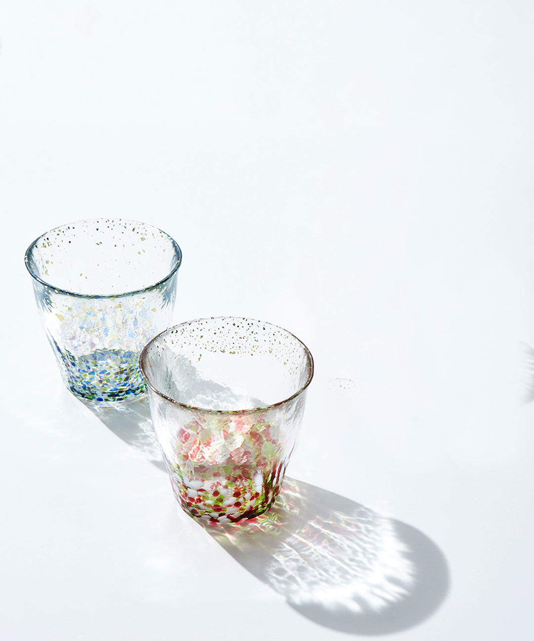 津軽びいどろ 氷華 金彩ロックグラス｜木箱入り ウイスキーグラス 焼酎