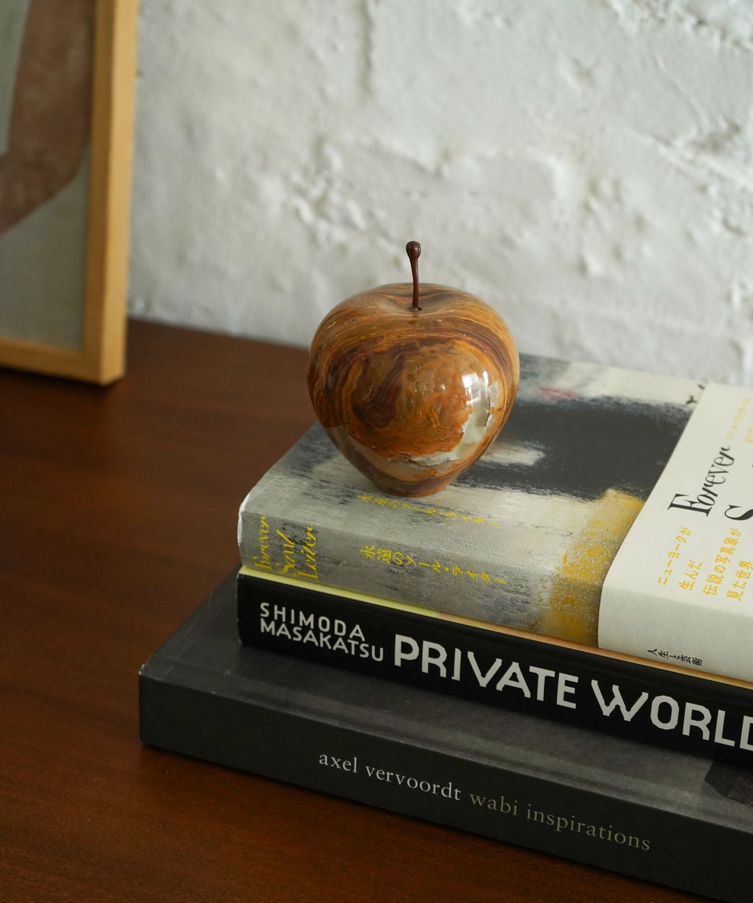 Marble Apple Large - 天然大理石が生む唯一無二のりんご型オブジェ