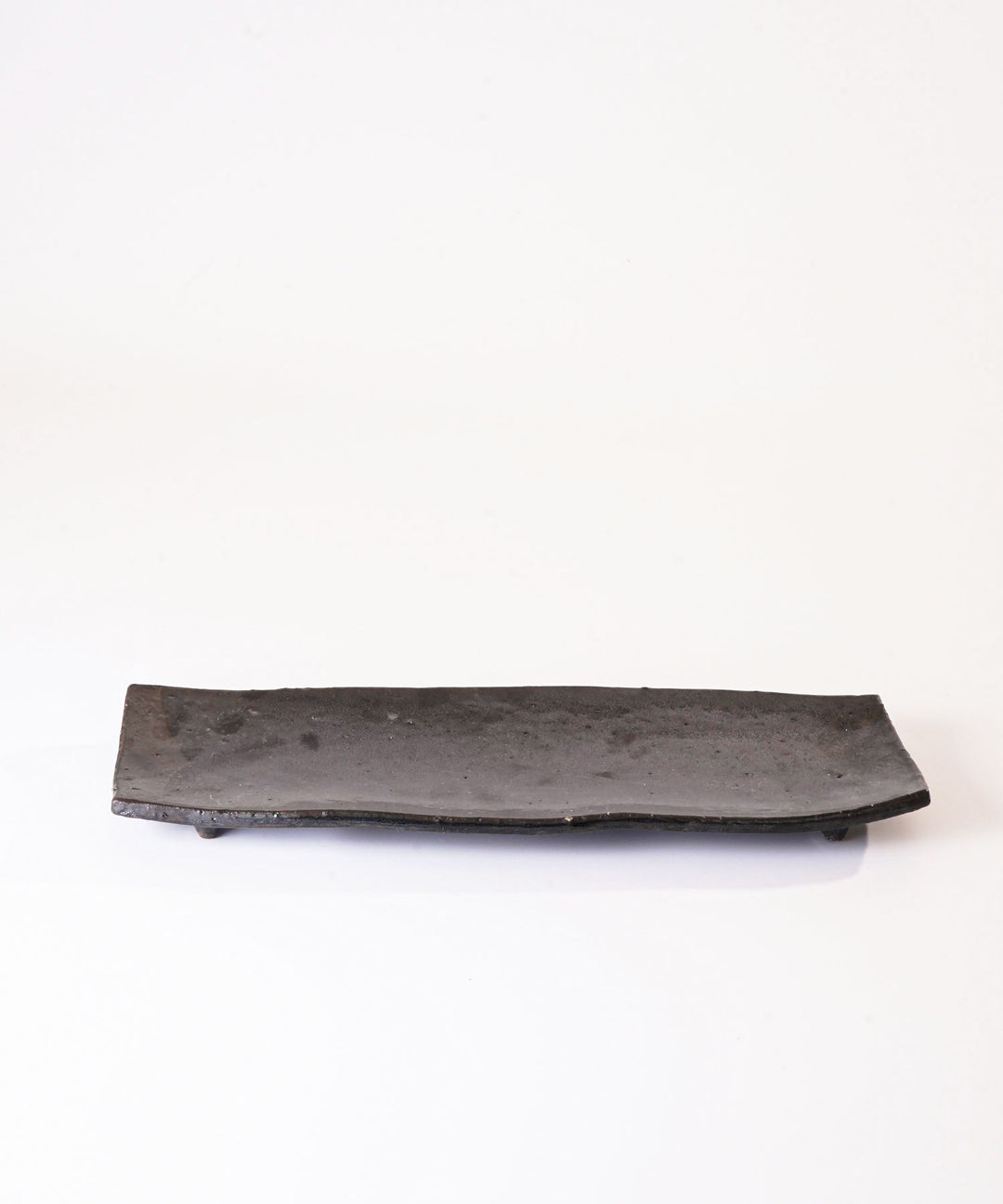 宝寿窯] 工芸品 磁器 辰砂釉流し高台 皿 /工芸品/焼き物/食器/宝