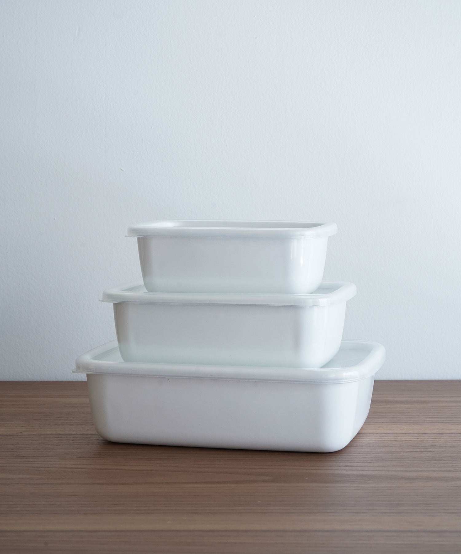 野田琺瑯 ホワイトシリーズ レクタングル深型 - 収納効率抜群の