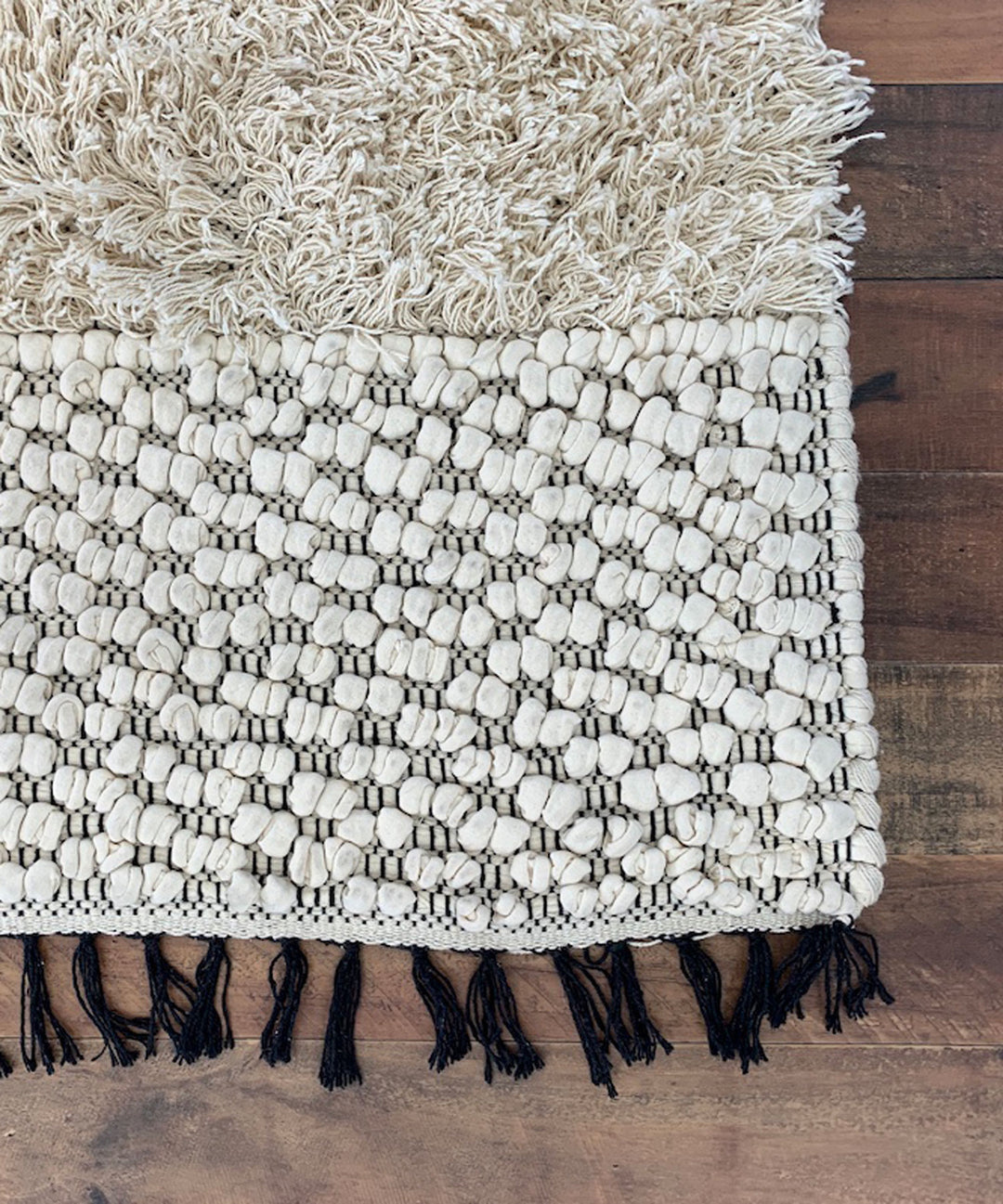POP CORN STRIPE コットンラグ140×200cm RugRu（ラグル）POP CORN STRIPE RUG 1400×2000mm｜可愛らしい