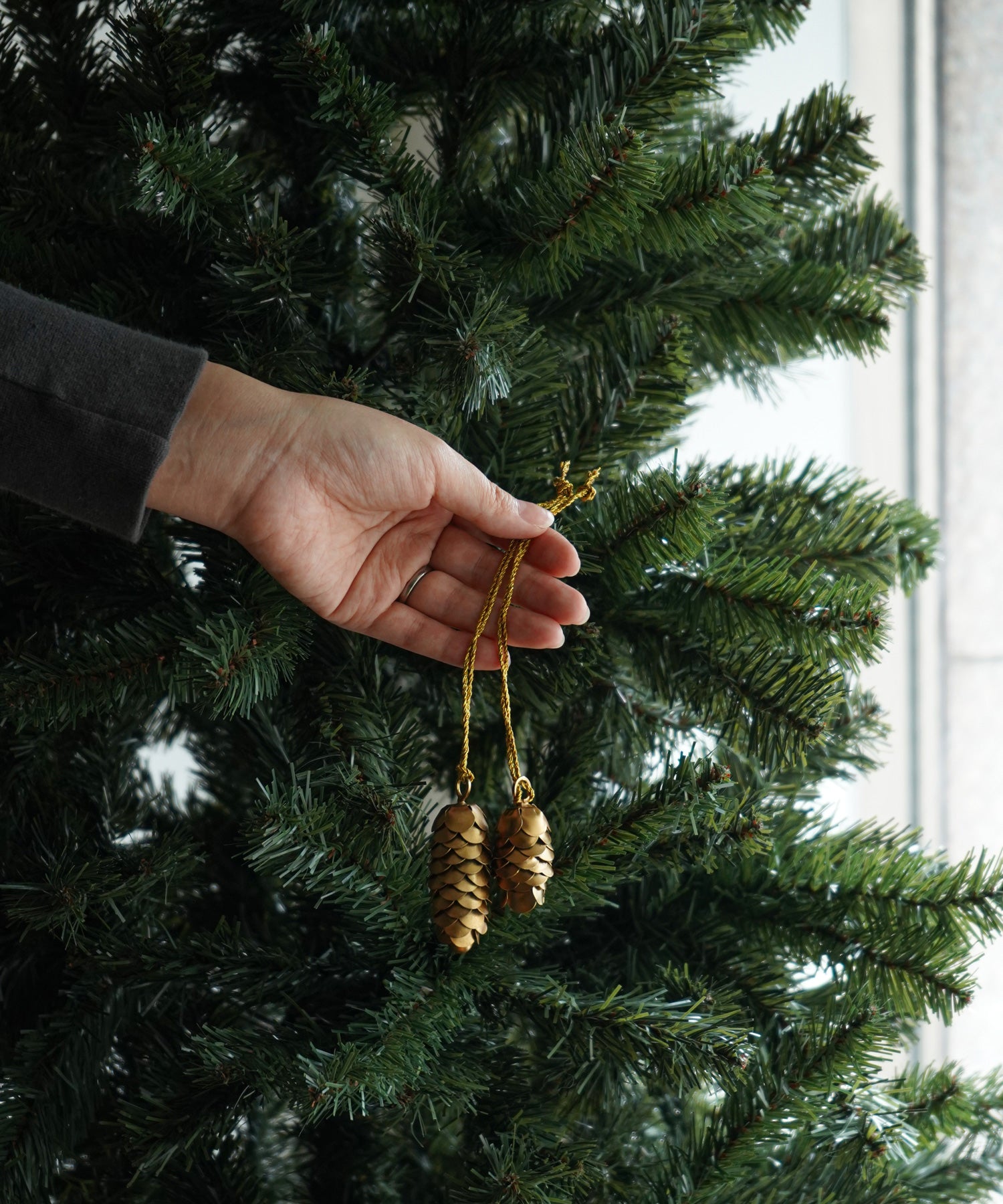 オーナメント 松ぼっくり  2個セット