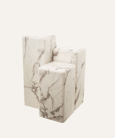 PILLAR MARBLE LOOK WHITE