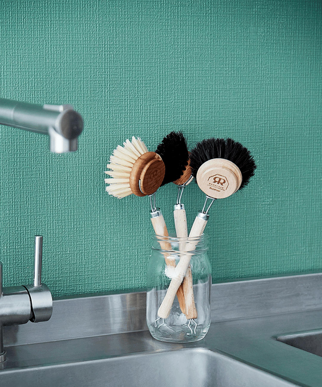 REDECKER(レデッカー) ウォッシングブラシ 食器用 食器洗い 柄付き