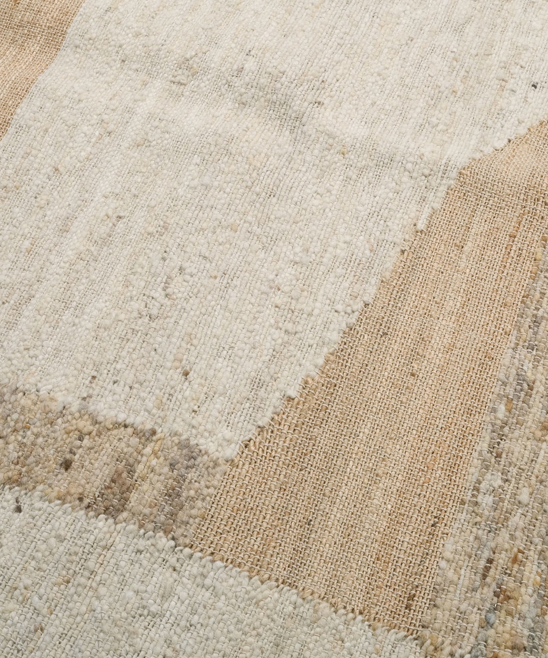 RugRu BURT RUG 1400×2000mm - ウールとヘンプが織りなすナチュラルな