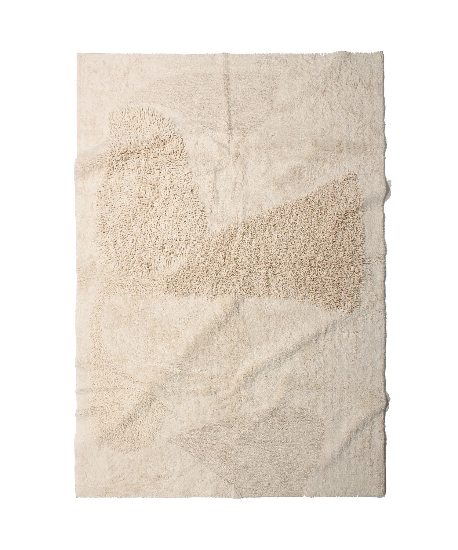 RugRu ウールコットンラグ 140x200cm(ダッタラグ) RugRu DIAN RUG 1400×2000mm - コットン100%の肌触りが心地良い