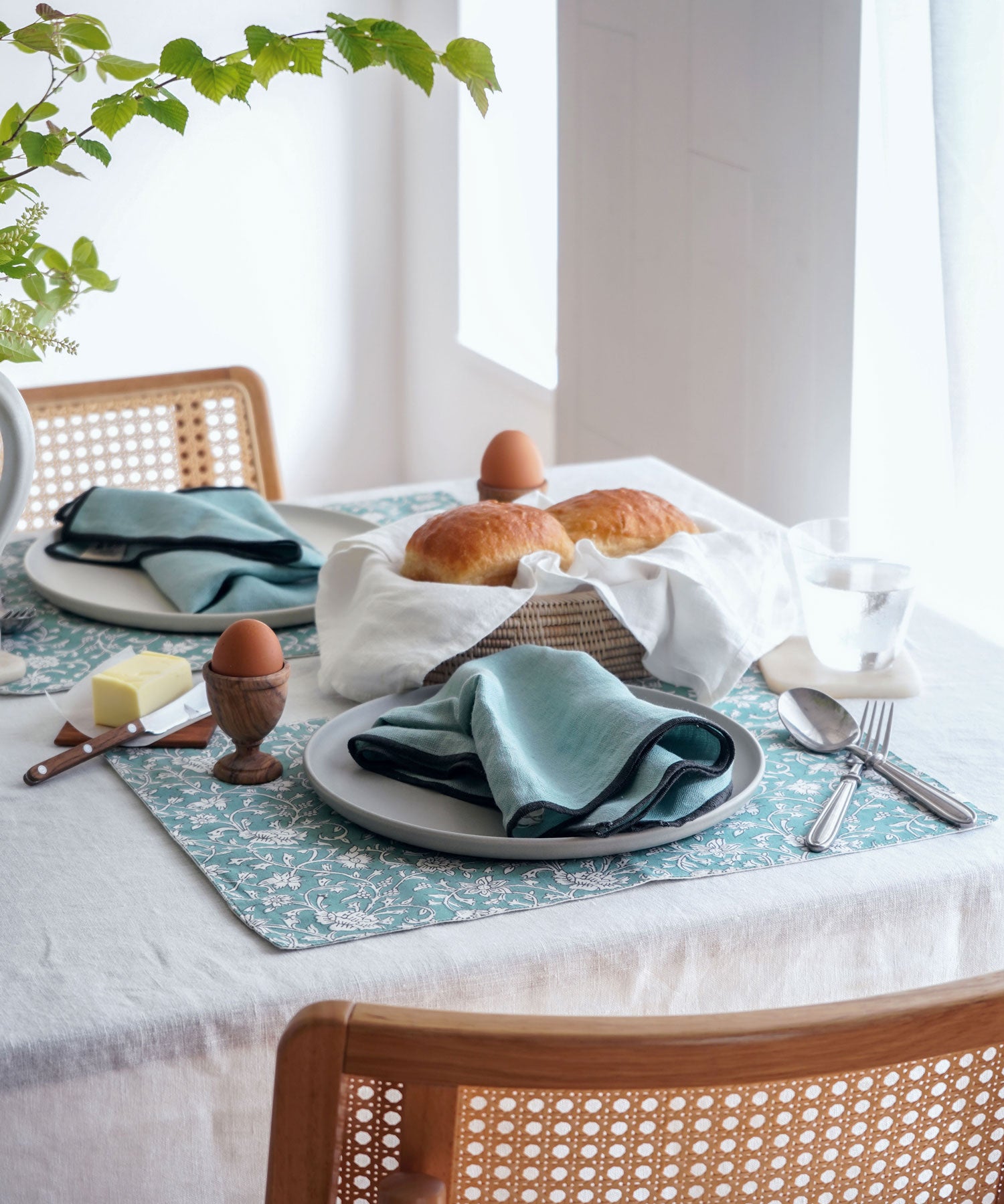 ブロックプリントプレイスマット