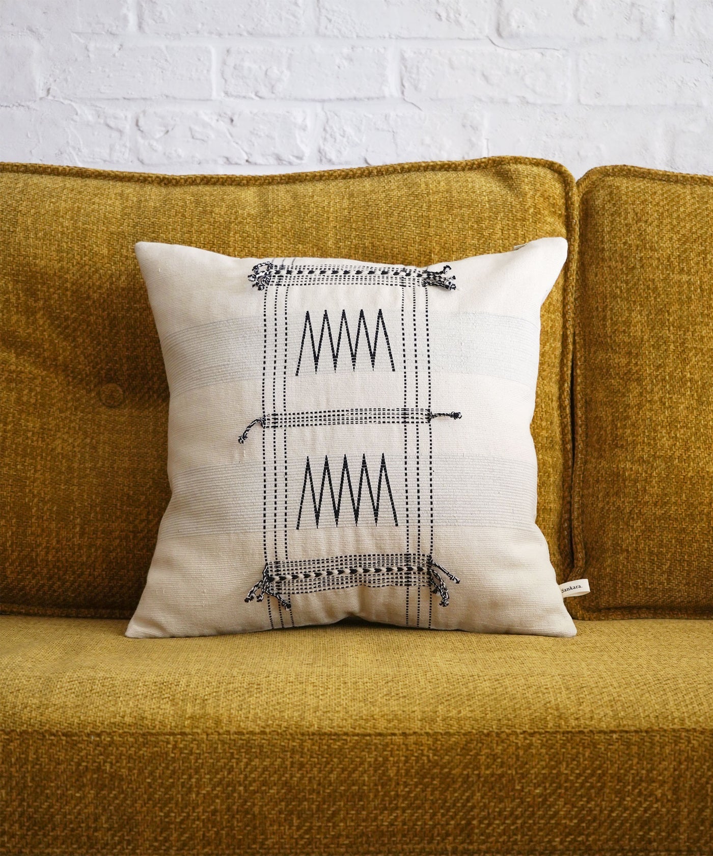 Sankara. コットンクッションカバー｜インド製手織り×サステナブルな