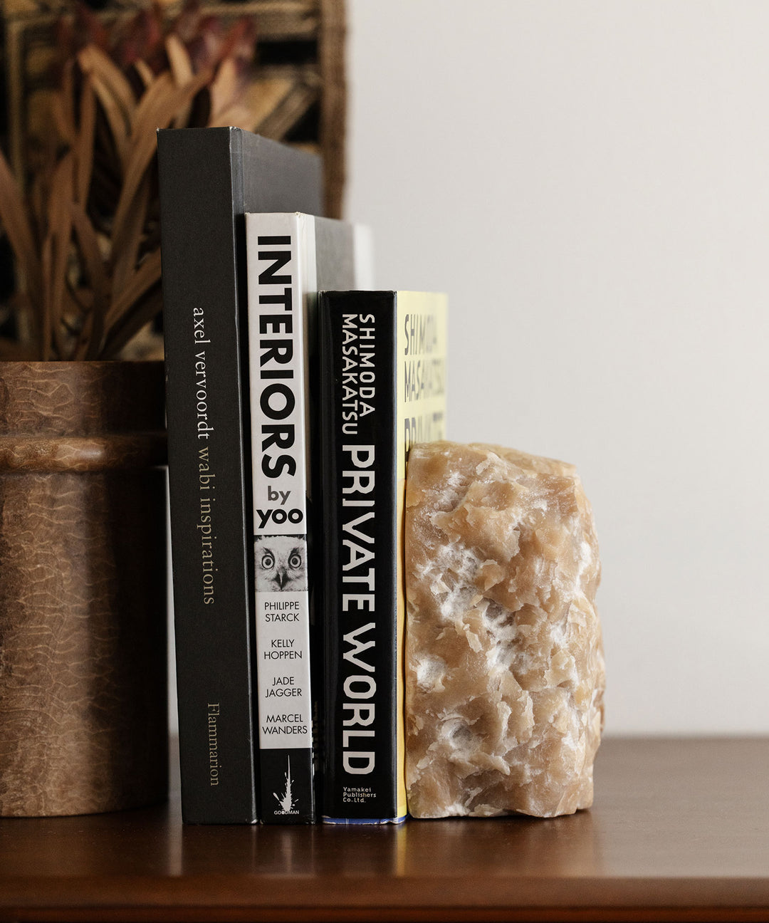 Sankara.マーブルブックエンド | 天然オニキス製の洗練された