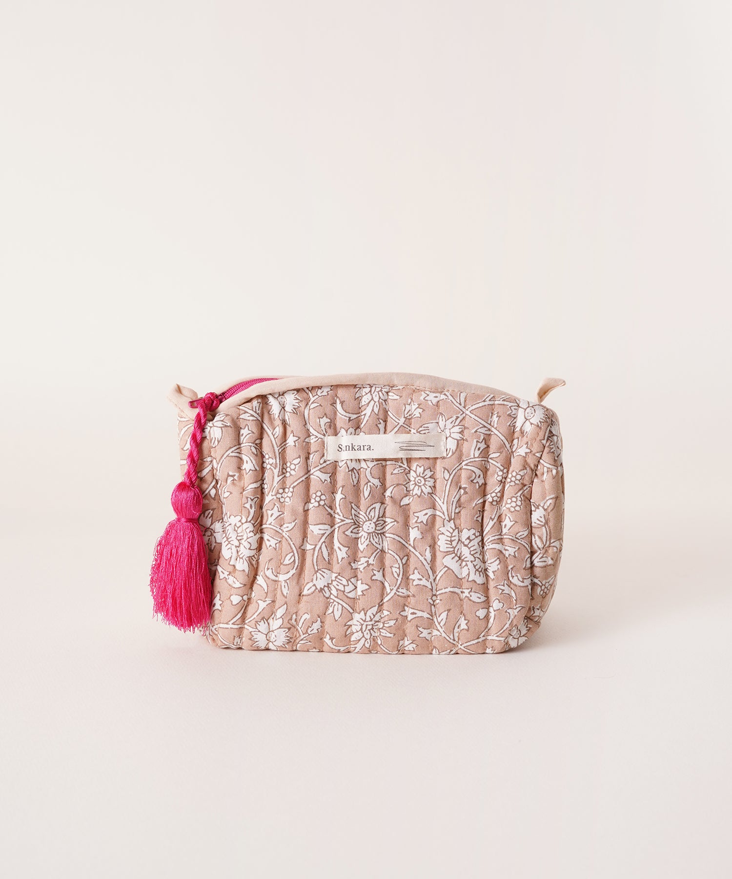 ブロックプリントポーチ