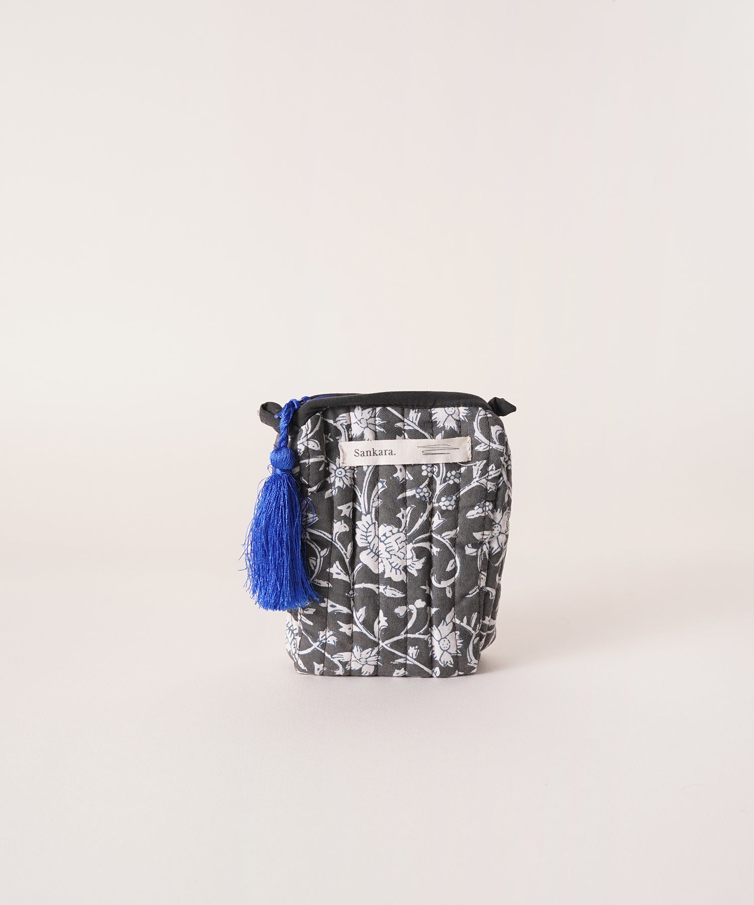 ブロックプリントポーチ